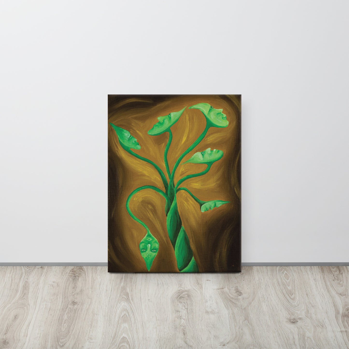 The Many Spinning Heads of the Long Stemmed Plant Canvas Print