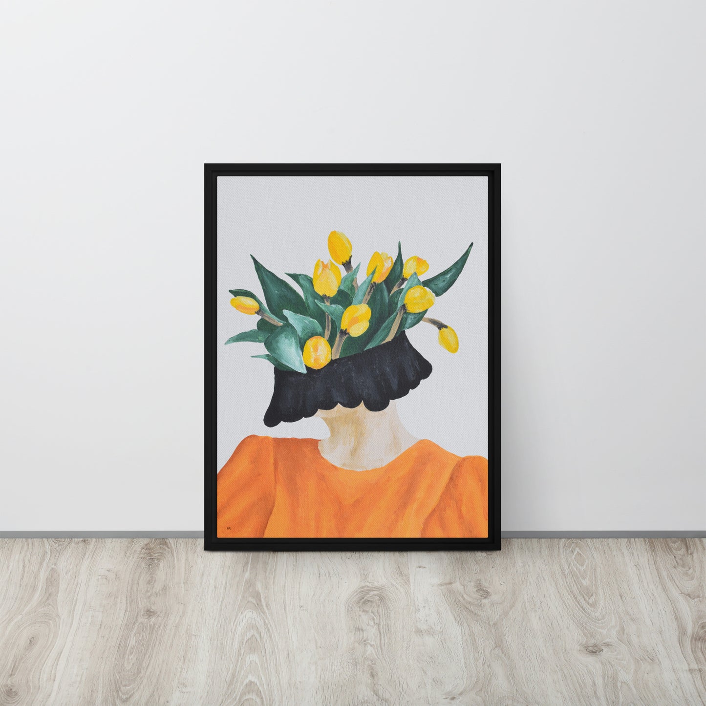 Tulipa Framed Canvas Print