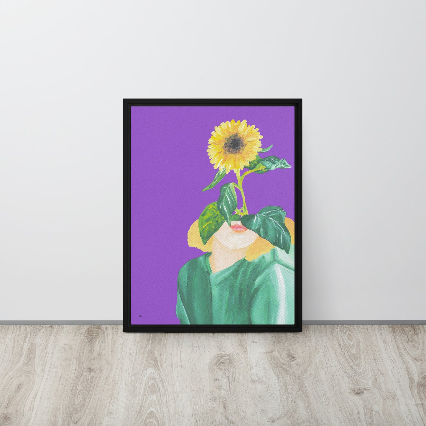 Sunny Framed Canvas Print