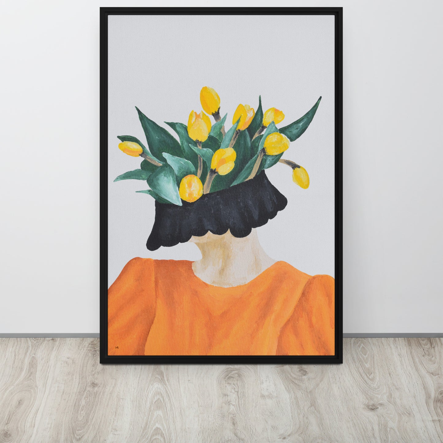 Tulipa Framed Canvas Print