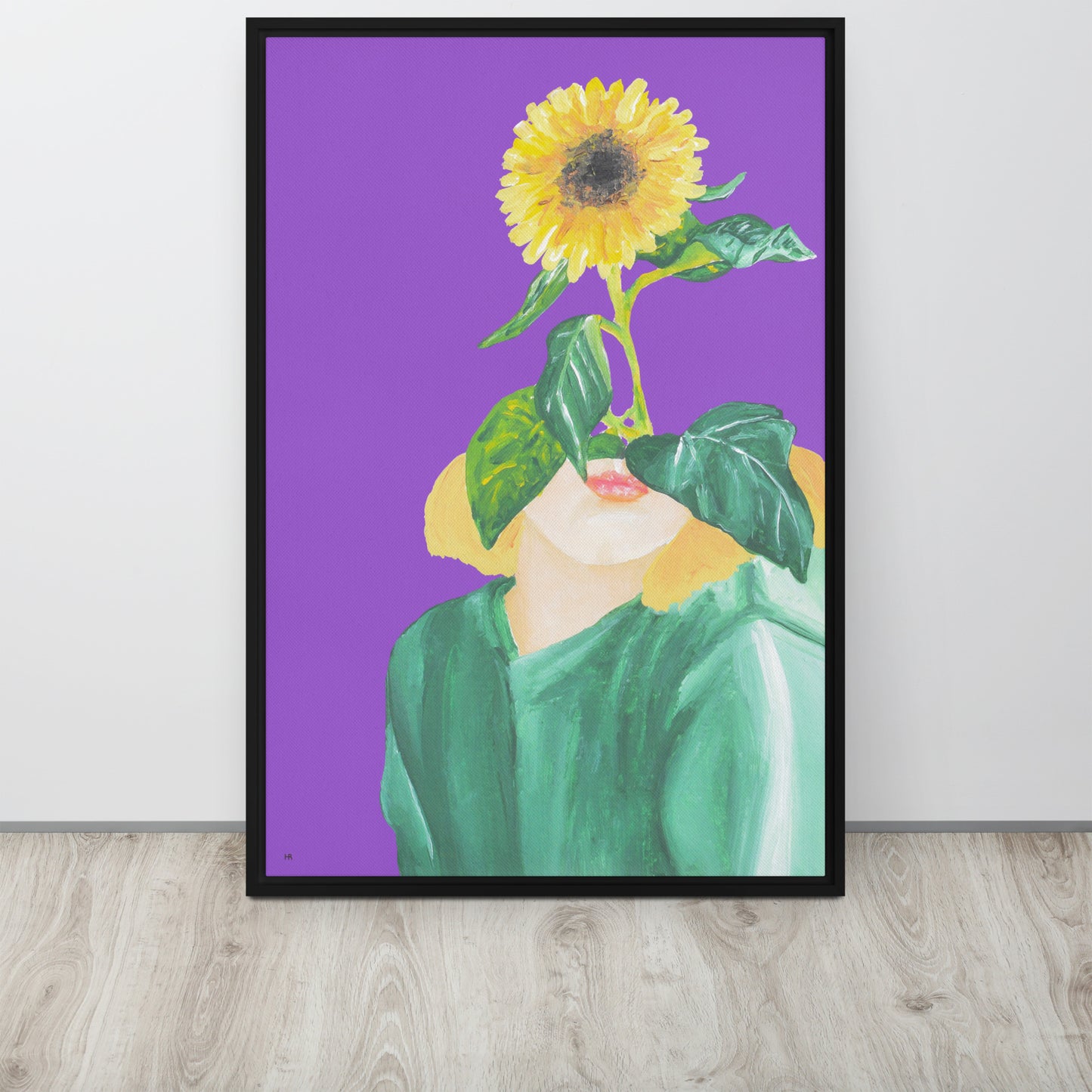 Sunny Framed Canvas Print