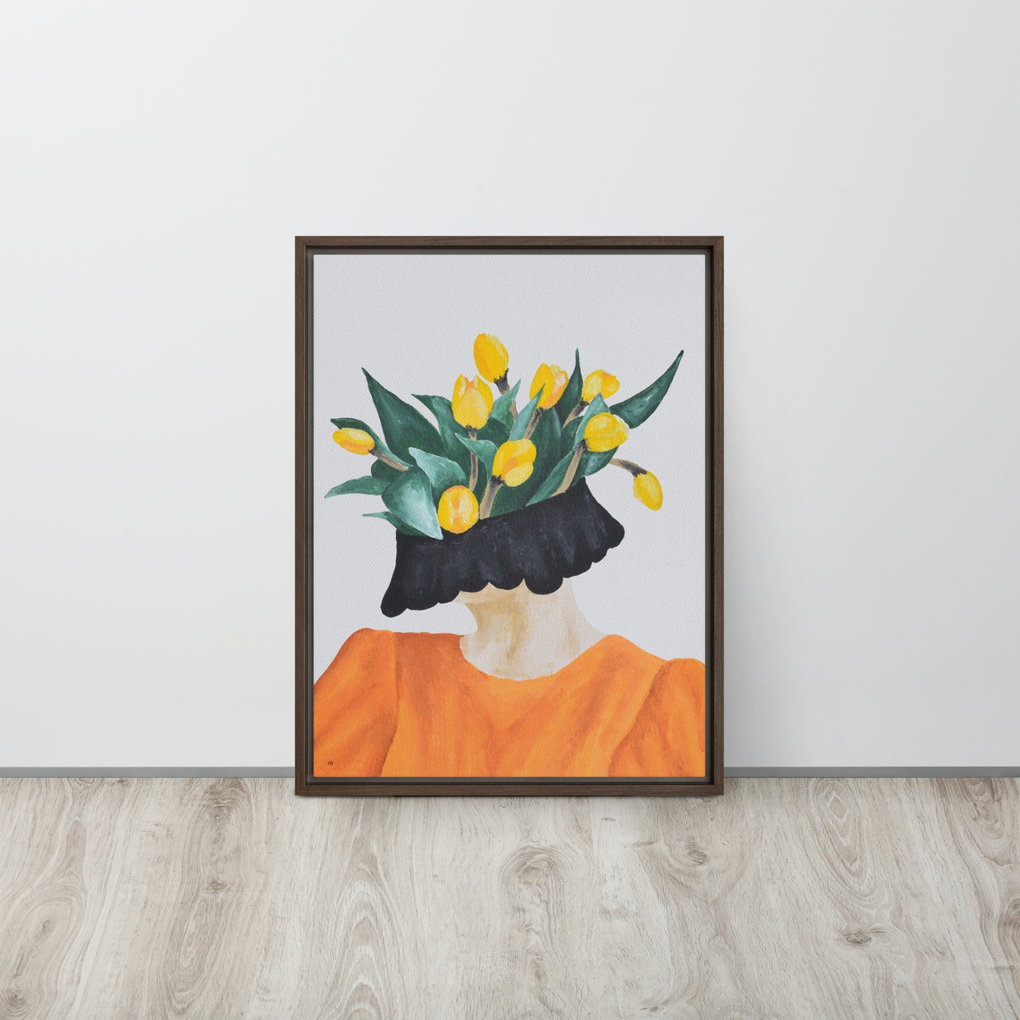 Tulipa Framed Canvas Print