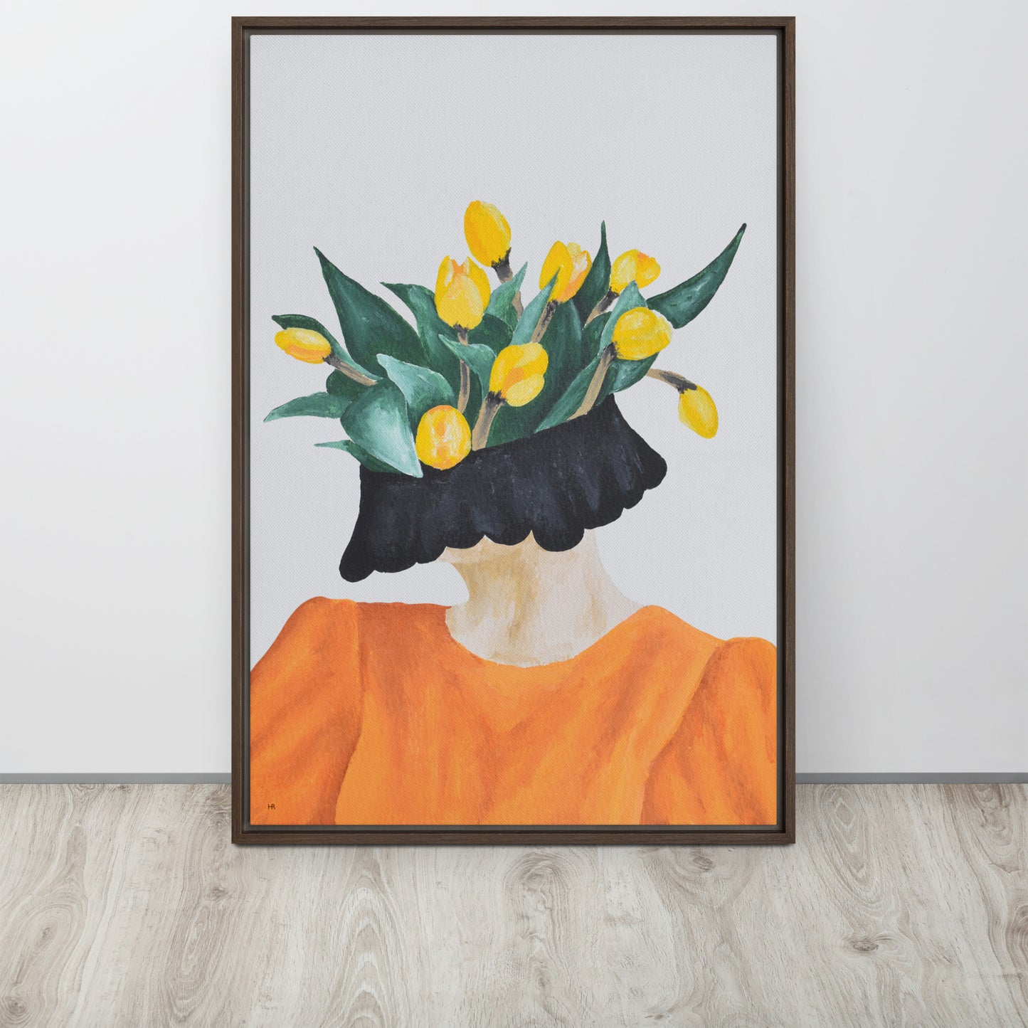 Tulipa Framed Canvas Print