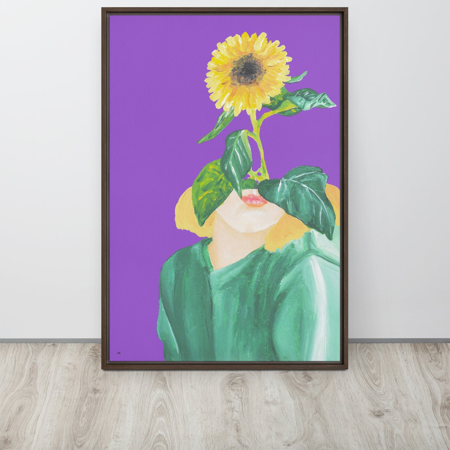 Sunny Framed Canvas Print