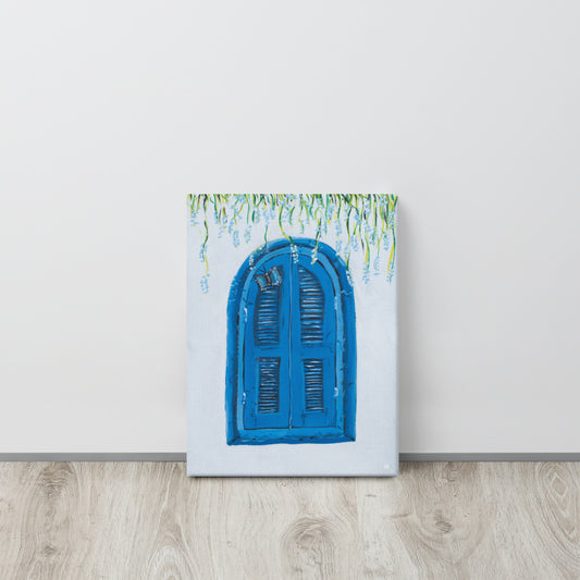 The Blue Window Canvas Print