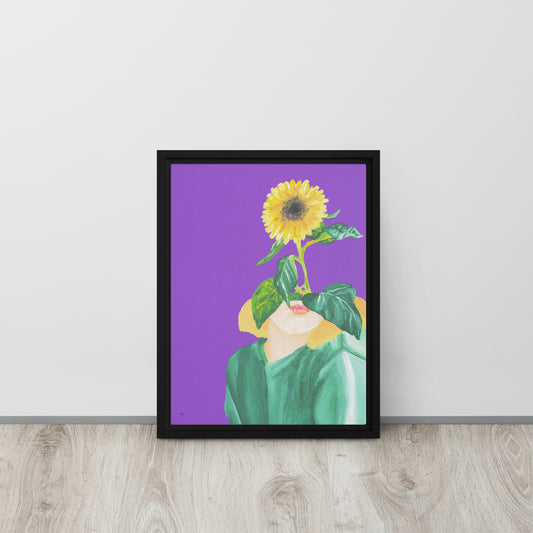 Sunny Framed Canvas Print