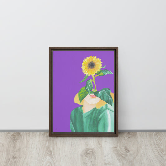 Sunny Framed Canvas Print